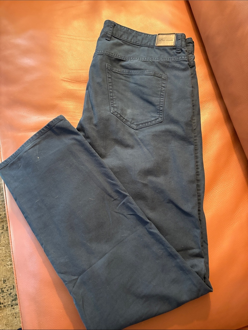 Peter Millar Men's Navy 5 Pocket Pants